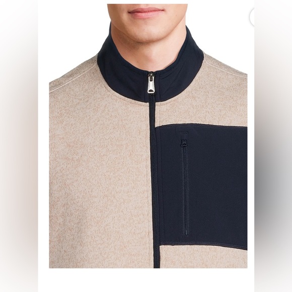 George mens sweater fleece vest; size: Large, 2XL - Picture 3 of 4